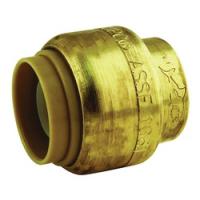 SharkBite U514LFA End Cap 1/2 in Brass Chrome 200 psi Pressure