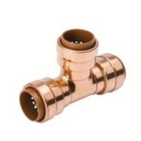 B and K ProLine 652-003HC Pipe Tee 3/4 in Run Push-Fit Run Connection 3/4