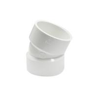 CANPLAS 192553 Pipe Elbow 3 in Hub 22.5 deg Angle PVC White