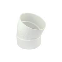 CANPLAS 414204BC Pipe Elbow 4 in Hub 22.5 deg Angle PVC White