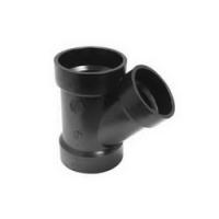 CANPLAS 102325LBC Reducing Wye 2 x 2 x 1-1/2 in Hub ABS Black