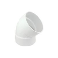 CANPLAS 414184BC Pipe Elbow 4 in Hub 45 deg Angle PVC White