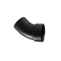 Charlotte Pipe ABS 00323 1200HA Pipe Elbow 4 in Spigot 4 in Hub 45 deg