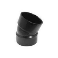 CANPLAS 102553BC Pipe Elbow 3 in Hub 22.5 deg Angle ABS Black