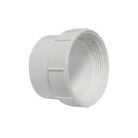 CANPLAS 193703S Cleanout Adapter 3 in Spigot x FNPT PVC White