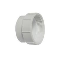 CANPLAS 193702S Cleanout Adapter 2 in Spigot x FNPT PVC White