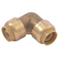 SharkBite U248LFA Tube Elbow 1/2 in 90 deg Angle Brass 200 psi Pressure