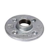B and K 511-602HP Floor Flange 3/8 in FIPT 4-Bolt Hole Iron