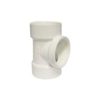 IPEX 192116S Cleanout Tee 3 in Hub x FNPT PVC White SCH 40 Schedule