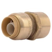 SharkBite U072LFA Pipe Connector 1/2 in FNPT x FNPT Brass 200 psi