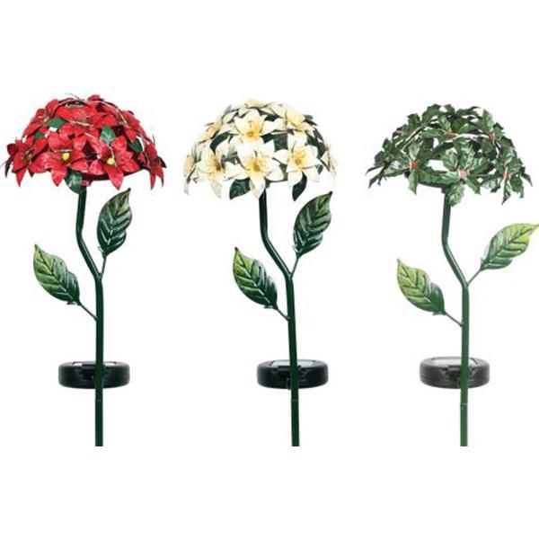 Solar Holly& Pointesettia