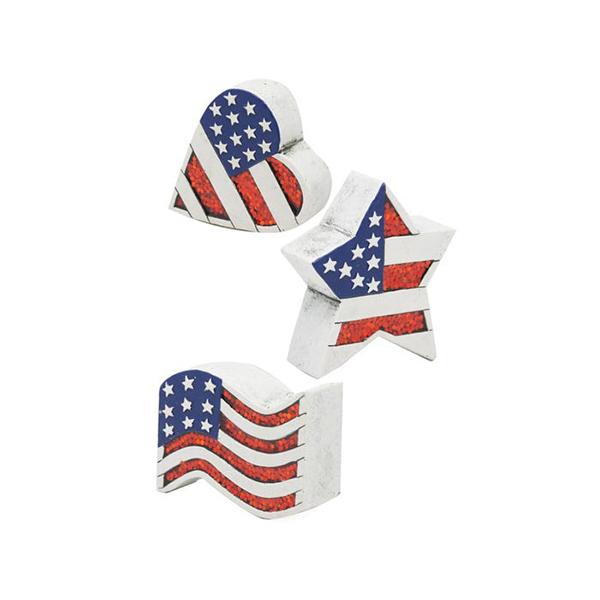 Assorted Patriotic Garden Stones