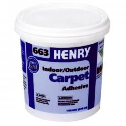 Henry Indoor/Outdoor Carpet Adhesive 663 Quart