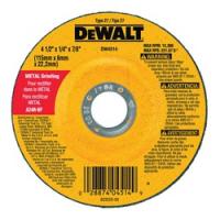 DeWALT DW4514 Grinding Wheel 4-1/2 in Dia 1/4 in Thick 7/8 in Arbor 24