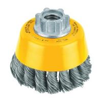 DeWALT DW4910 Wire Cup Brush 3 in Dia 5/8-11 Arbor/Shank 0.02 in Dia