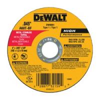 DeWALT DW8061 Cutting Wheel 4 in Dia 0.045 in Thick 5/8 in Arbor