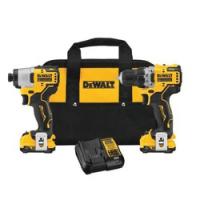 DeWALT DCK221F2 Drill and Impact Driver Kit 2-Tool Tools Included Yes
