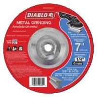 Diablo DBD070250B01F Grinding Wheel 7 in Dia 1/4 in Thick 5/8-11 in