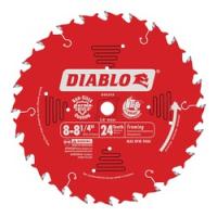 Diablo D0824X Circular Saw Blade 8 to 8-1/4 in Dia 5/8 in Arbor 24-Teeth