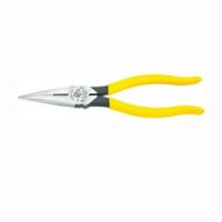 KLEIN TOOLS D203-8 Nose Plier 8-7/16 in OAL 1-1/4 in Jaw Opening Yellow