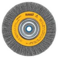 DeWALT DW4905 Wire Wheel Brush 6 in Dia 5/8 to 1/2 in Arbor/Shank 0.014