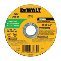 DeWALT DW8071 Cutting Wheel 4 in Dia 0.045 in Thick 5/8 in Arbor Medium