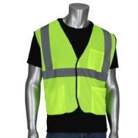 SAFETY WORKS CVCL2MLXL Safety Vest XL Polyester Lime Yellow