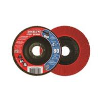 Diablo Steel Demon DCX045080N01F Flap Disc 4-1/2 in Dia 7/8 in Arbor 80