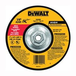 DeWALT DW4999 Grinding Wheel 7 in Dia 1/4 in Thick 5/8-11 in Arbor 24