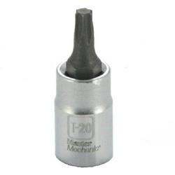 Master Mechanic 264044 Torx Bit Socket T20 Tip 1/4 in Drive