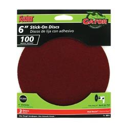 Gator 3011 Sanding Disc 6 in Dia 100 Grit Aluminum Oxide Abrasive Paper
