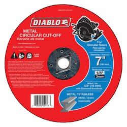 Diablo DBD070125L01F Cut-Off Wheel 7 in Dia 1/8 in Thick 5/8 in Arbor