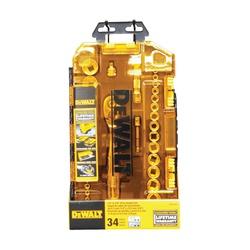 DeWALT DWMT73804 Socket Set 34-Piece Chrome Vanadium Polished Chrome