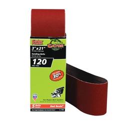 Gator 7010 Sanding Belt 3 in W 21 in L 120 Grit Fine Aluminum Oxide