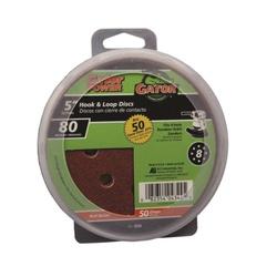 Gator 4344 Sanding Disc 5 in Dia 80 Grit Aluminum Oxide Abrasive Vented