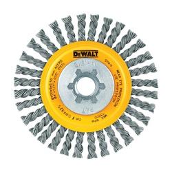 DeWALT DW4925 Wire Wheel Brush 4 in Dia 5/8-11 Arbor/Shank 0.02 in Dia