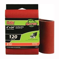 Gator 3185 Sanding Belt 4 in W 24 in L 120 Grit Fine Aluminum Oxide