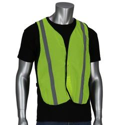 SAFETY WORKS SWX00354 High Visibility Safety Vest One-Size Polyester Lime