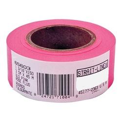 IRWIN STRAIT-LINE 65603 Flagging Tape 150 ft L 1-3/16 in W Glow Pink PVC