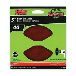 Gator 3003 Sanding Disc 5 in Dia 40 Grit Aluminum Oxide Abrasive Paper