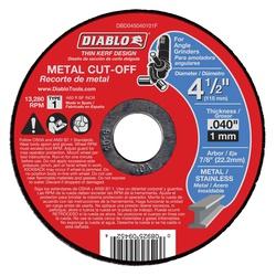 Diablo DBD045040101F Cut-Off Wheel 4-1/2 in Dia 0.04 in Thick 7/8 in