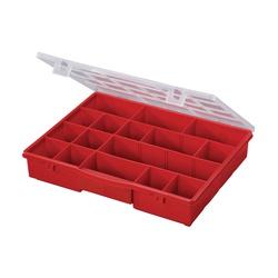 STACK-ON SBR-18 Storage Box with Removable Dividers Plastic Red 17