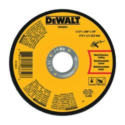 DeWALT DWA8051 Cutting Wheel 4-1/2 in Dia 29/64 in Thick 7/8 in Arbor