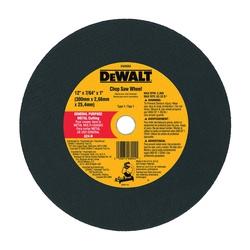 DeWALT DW8004 Cutting Wheel 12 in Dia 7/64 in Thick 1 in Arbor Coarse