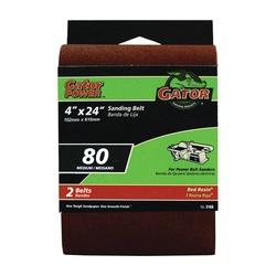 Gator 3186 Sanding Belt 4 in W 24 in L 80 Grit Medium Aluminum Oxide