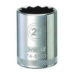 DeWALT DWMT74578OSP Drive Socket 21 mm Socket 1/2 in Drive 12-Point