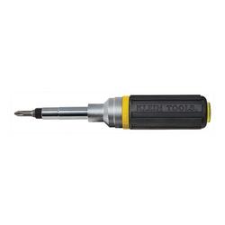 KLEIN TOOLS 32558 6-in-1 Ratcheting Screwdriver/Nut Driver 7.891 in OAL