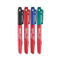 Milwaukee 48-22-3106 Marker Set 1 mm Tip Black/Blue/Green/Red 5-1/2 in L