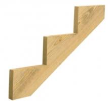 3 Step Stair Stringer Pressure Treated