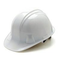 PYRAMEX SL HP14010-TV Hard Hat 4-Point Suspension HDPE Shell White